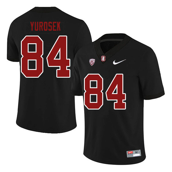 Men #84 Benjamin Yurosek Stanford Cardinal College Football Jerseys Sale-Black - Click Image to Close
